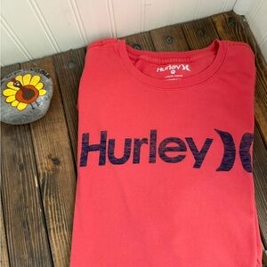 Hurley Orange/Red Logo Tee